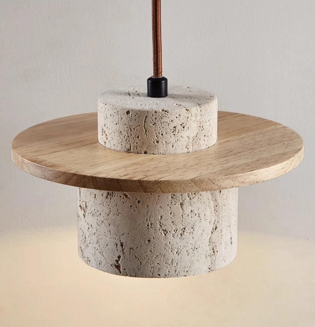 Travertine Pendant Lamp for Natural Luxury - StoneGlow - Image 5