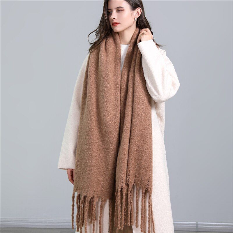 Trendy Checked Women's Scarf - Elira - Image 11