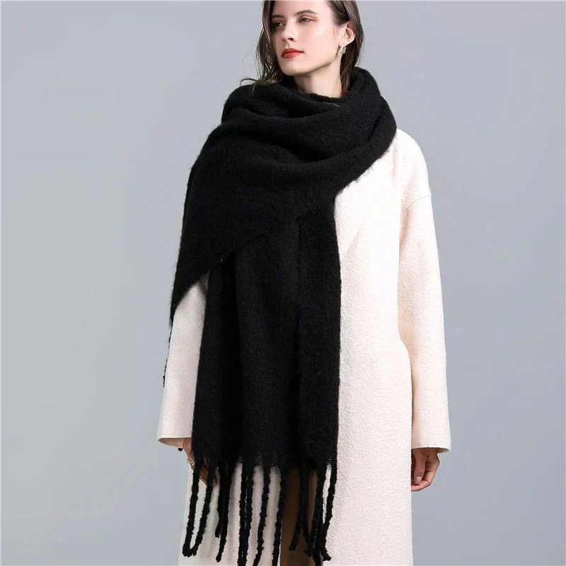 Trendy Checked Women's Scarf - Elira - Image 4