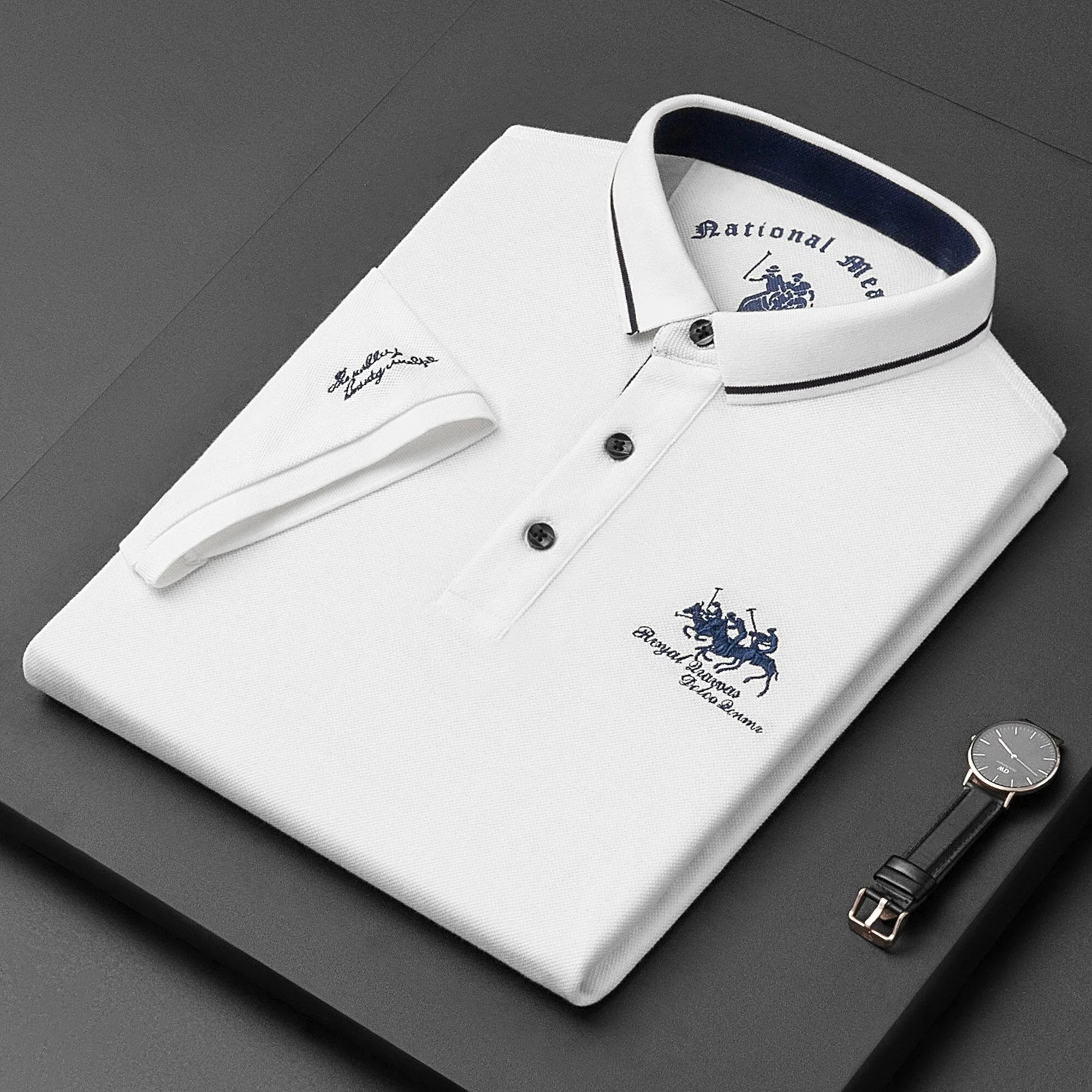 Trendy Embroidered Polo - Henry - Image 4