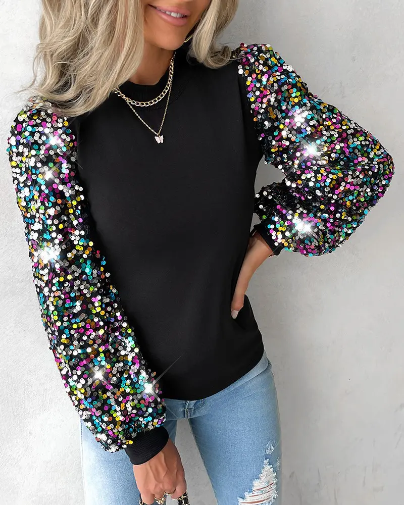Trendy Ladies' Blouse with Colourful Balloon Sleeves - Lorena - Image 4