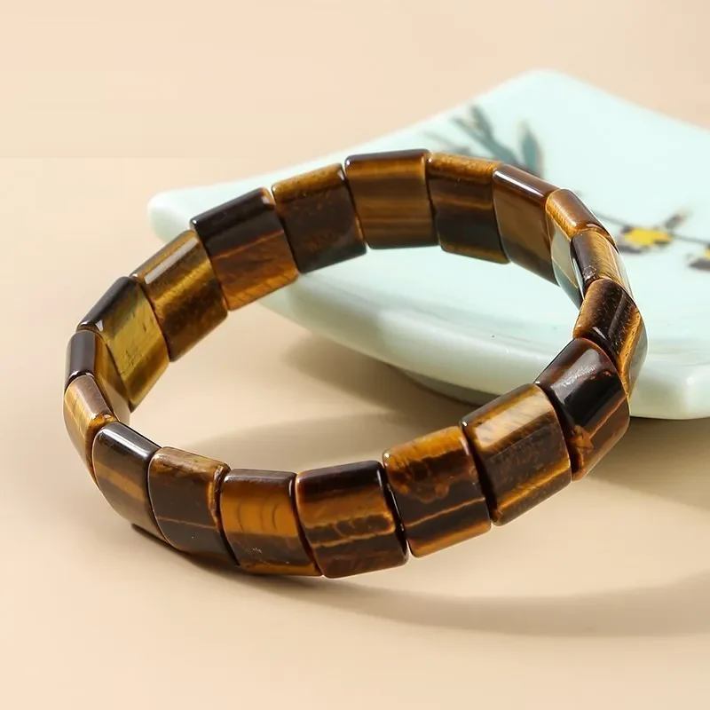 Tri-colour Natural Tiger Eye Bracelet | Healing Energy - Image 3