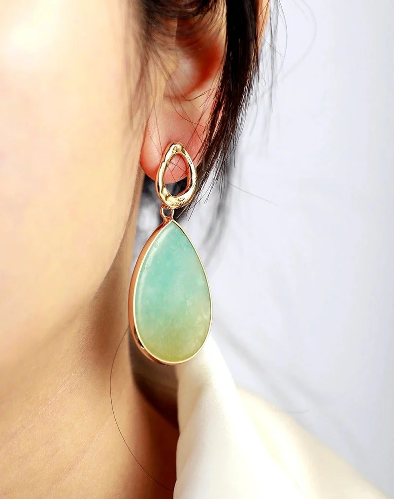 Tropical Amazonite Earrings – Amara - Image 2