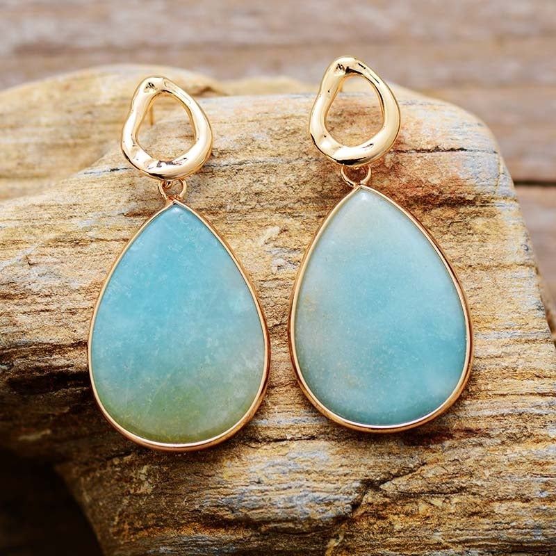 Tropical Amazonite Earrings – Amara - Image 4