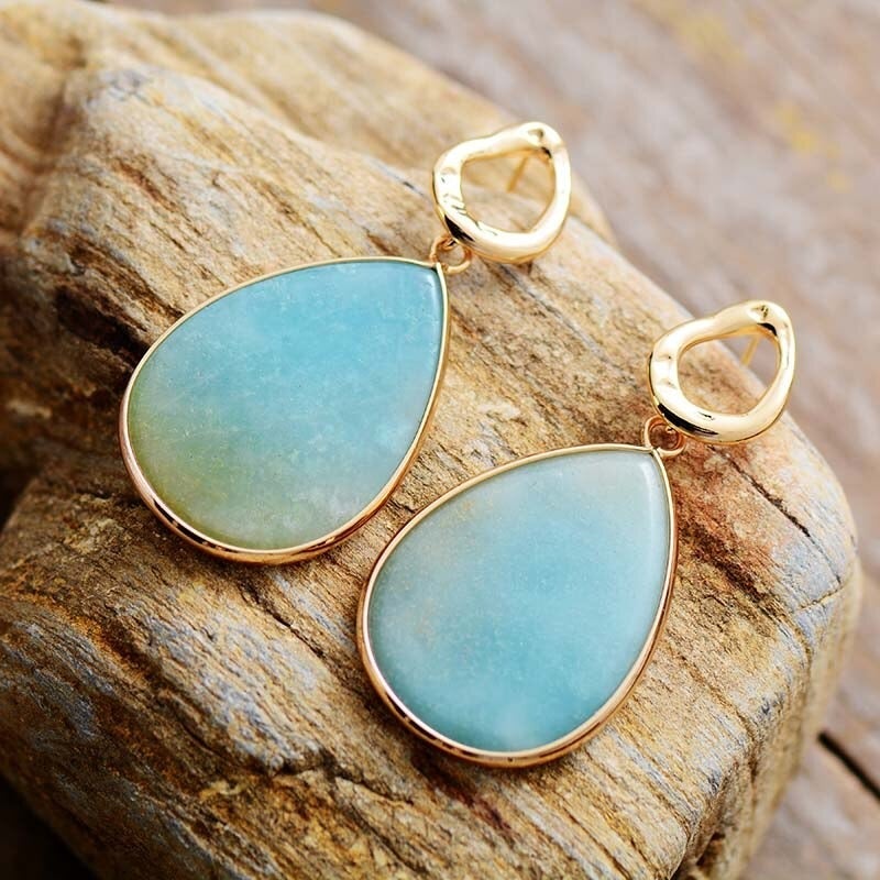Tropical Amazonite Earrings – Amara - Image 5