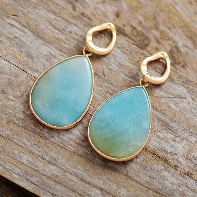 Tropical Amazonite Earrings – Amara - Image 7