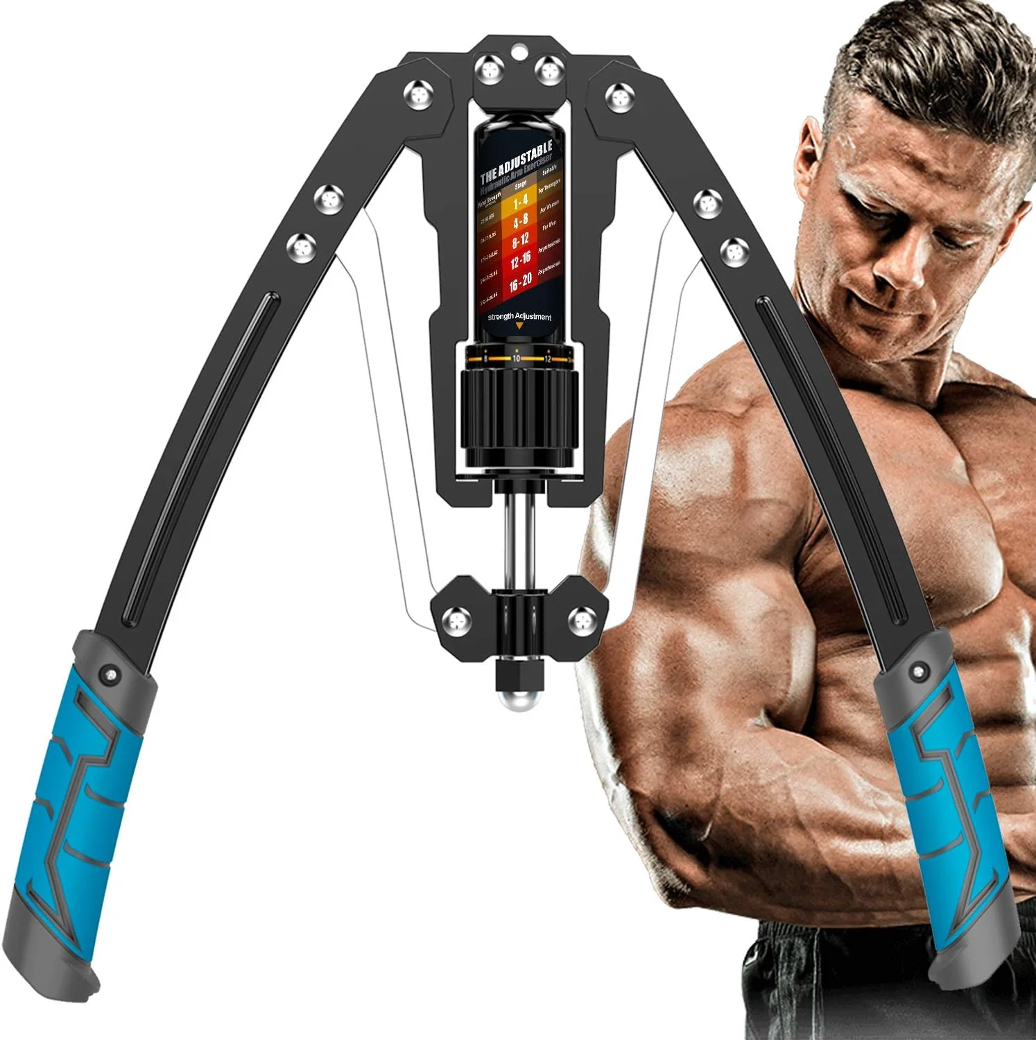 Twister Arm Exerciser – Adjustable Hydraulic Strength (10-200 KG) - Image 3