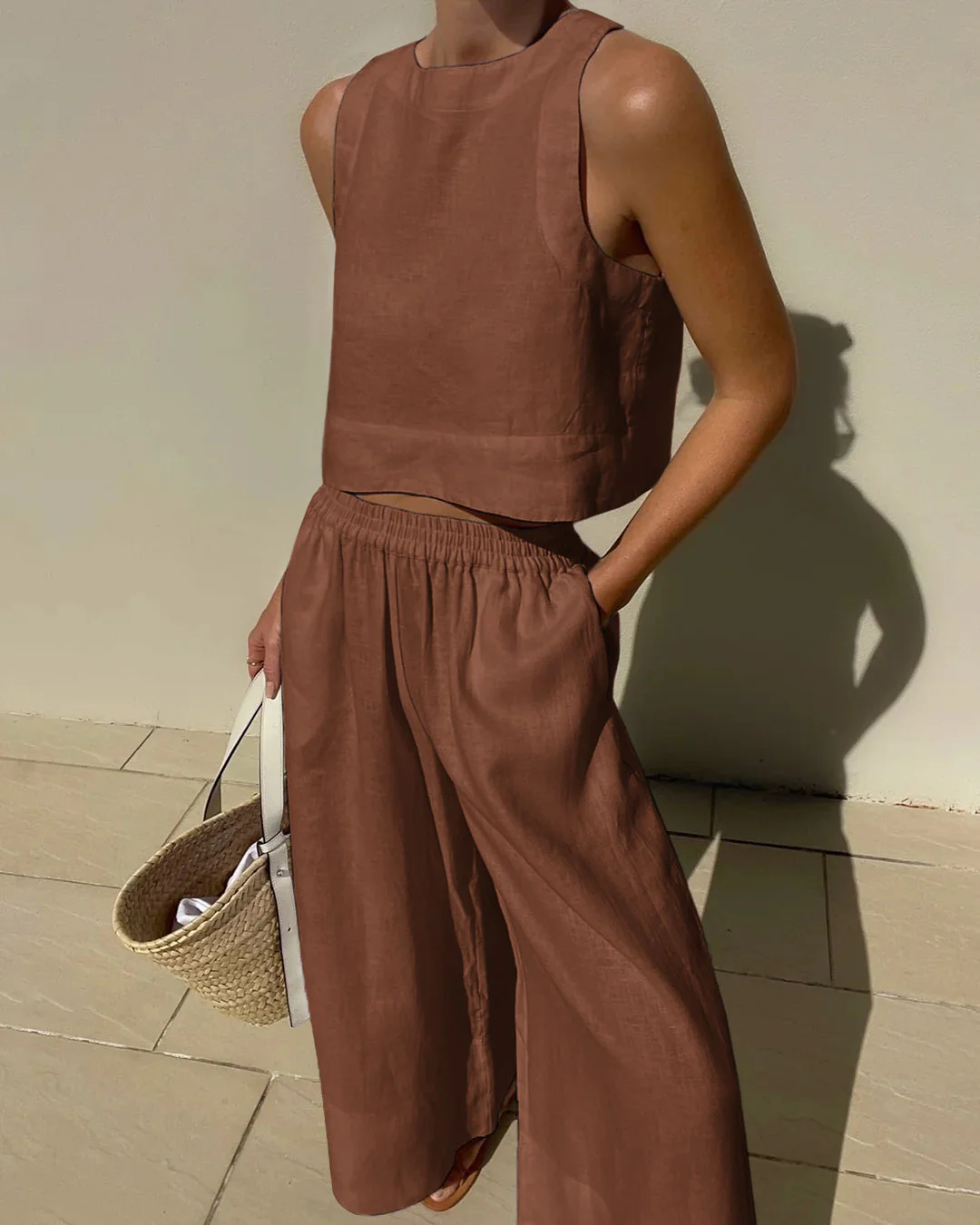 Two-piece women's outfit with skirt & top – Stylish & versatile – Narela - Image 8