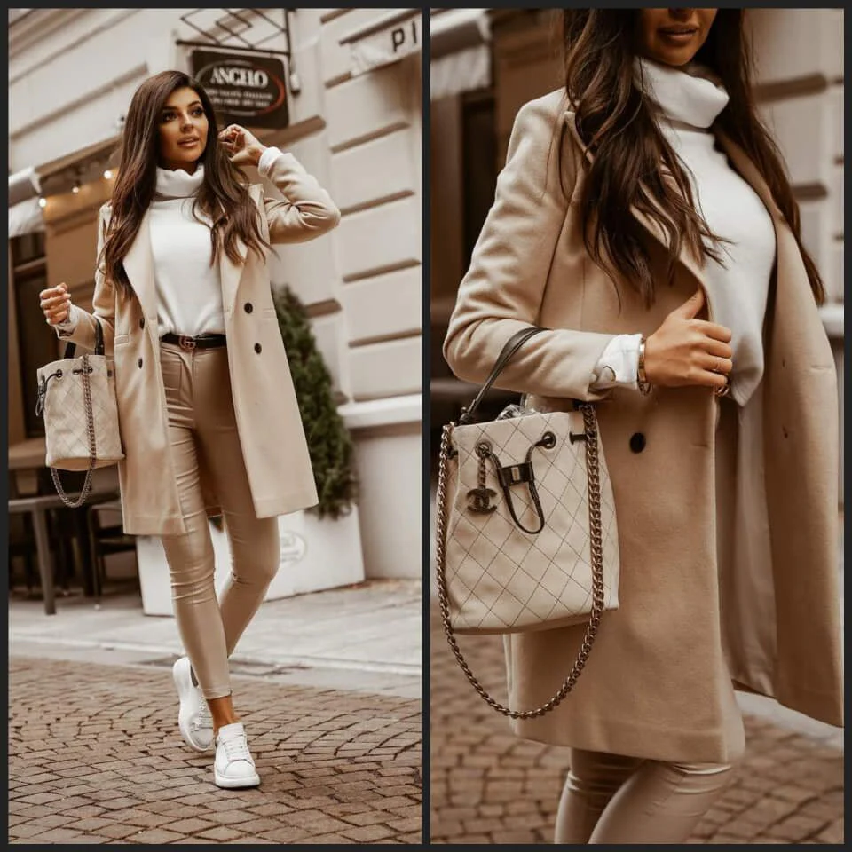 Stylish Long Brown Jacket | Comfortable Women's Outerwear - Image 6