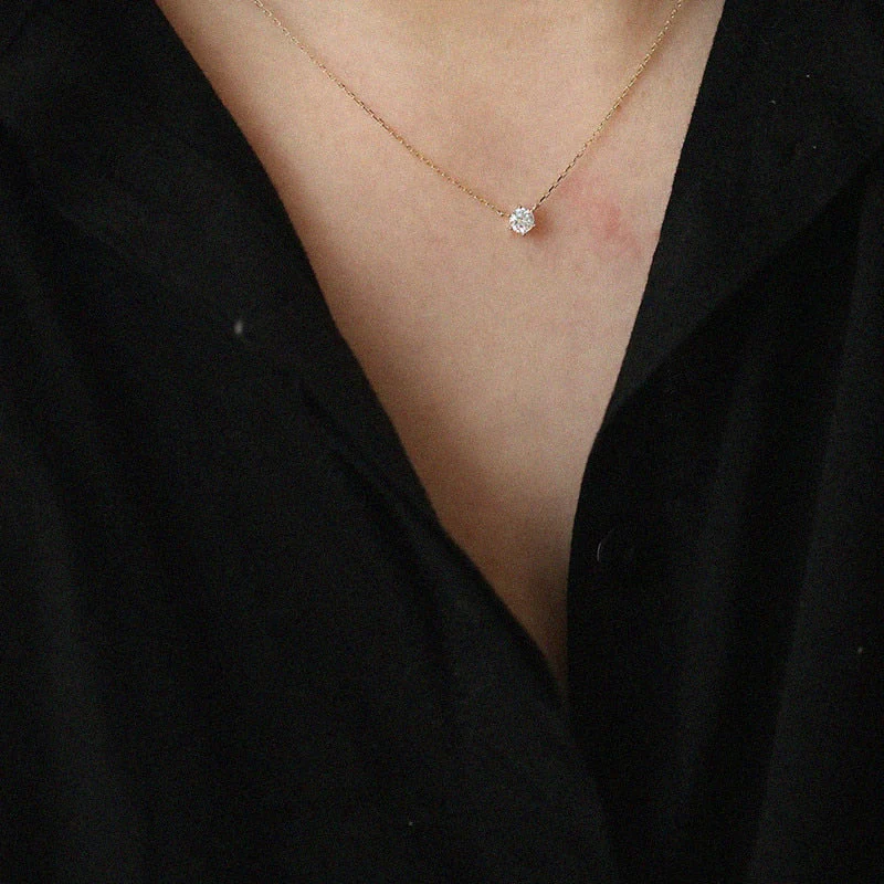 Unique Zircon Sparkling Necklace | Dazzling Collarbone Jewellery - Image 2