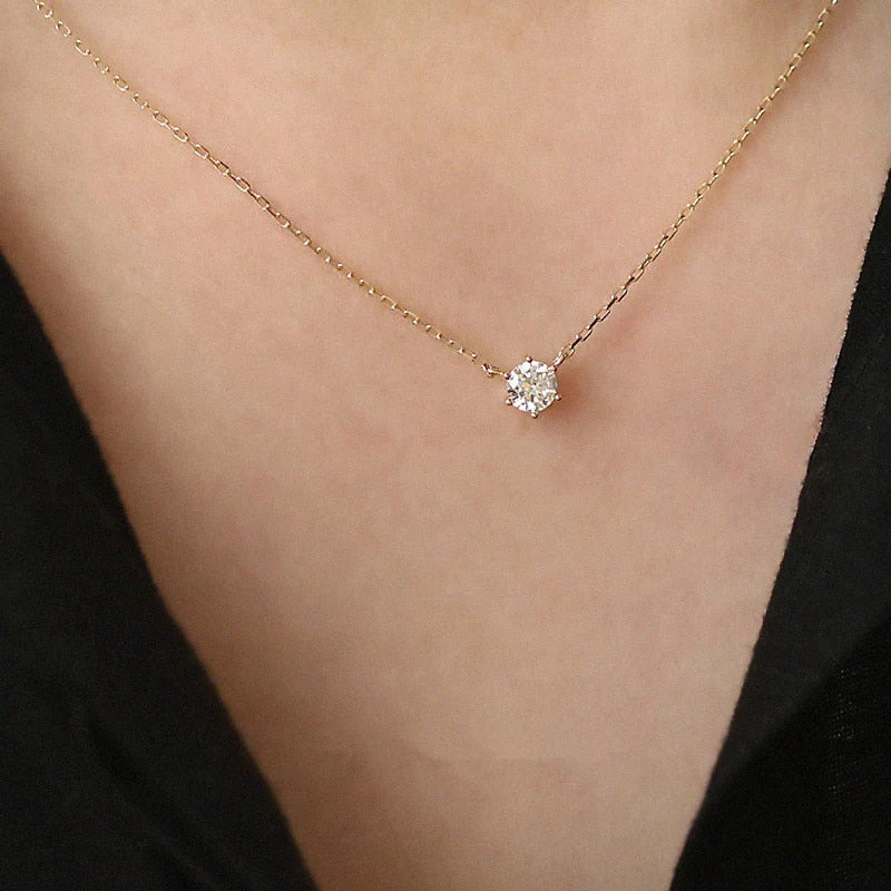 Unique Zircon Sparkling Necklace | Dazzling Collarbone Jewellery - Image 4