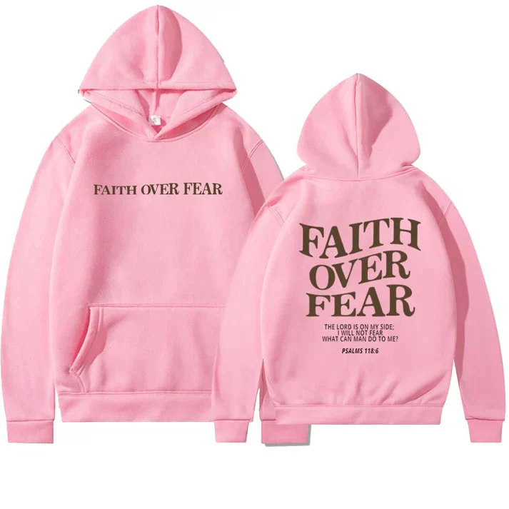 Unisex Hoodie "Faith Over Fear" Psalm 118:6 - Faithmore - Image 7