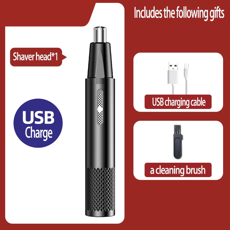 USB Rechargeable Nose Hair Trimmer - TrimPro - Image 8