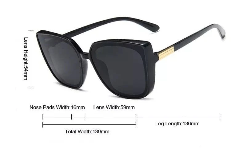Vintage Designer Cat-Eye Sunglasses - Image 9