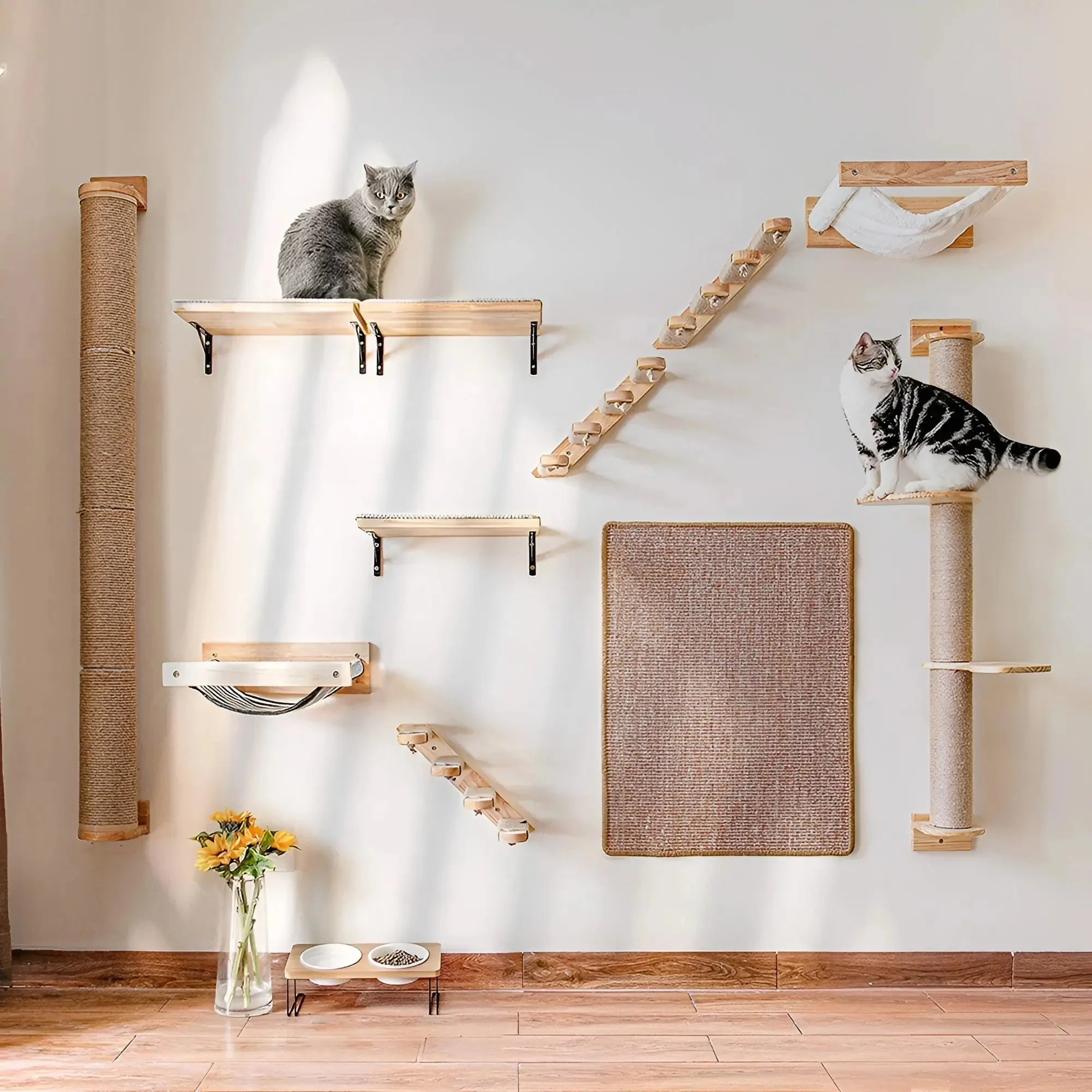 Wall Climbing Board for Cats with Scratching Post - ClimbPaws - Image 20