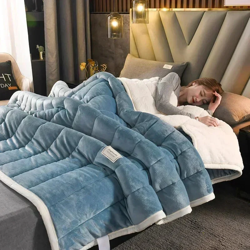 Warm flannel coral fleece blanket for autumn & winter – CosyBlanket - Image 2