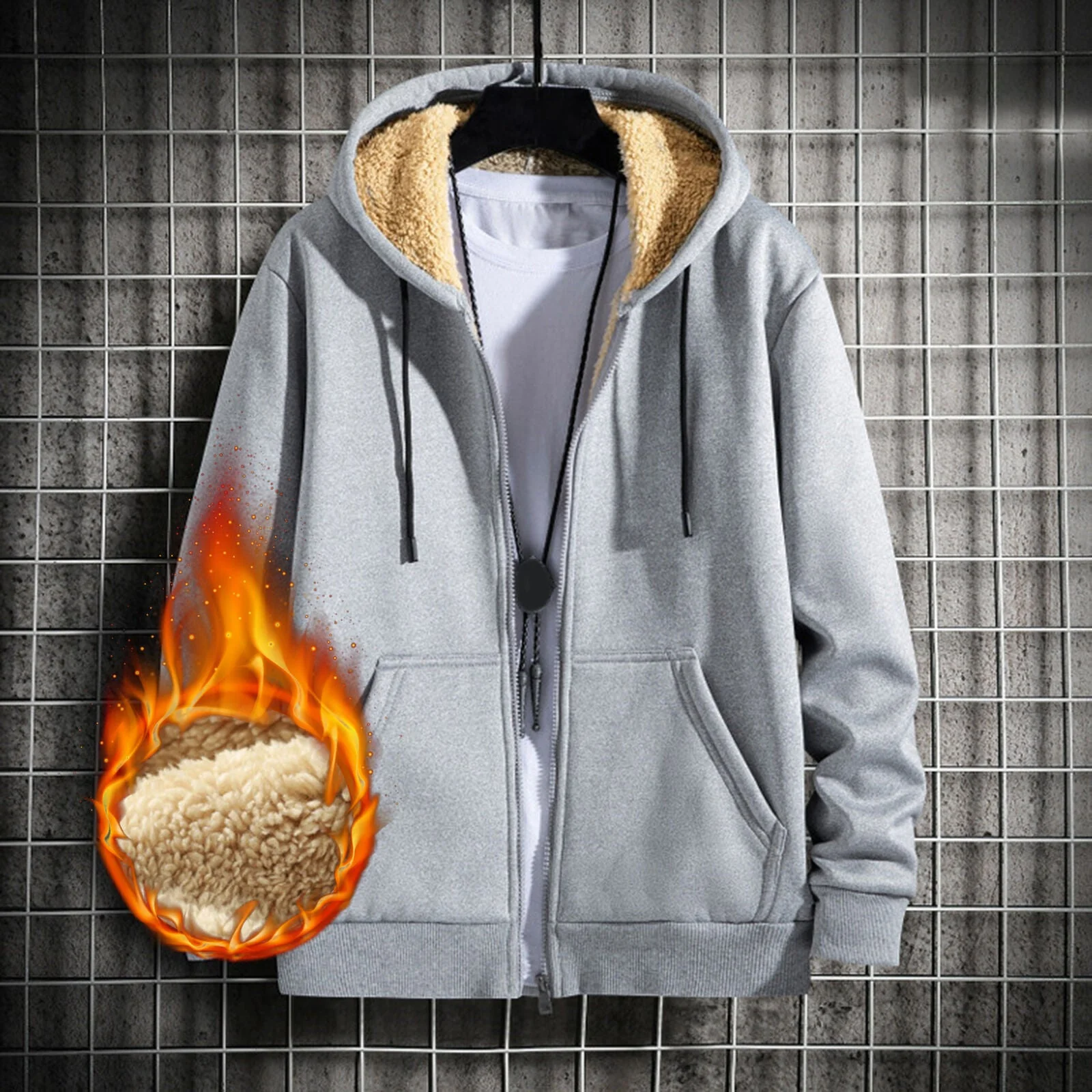 Warm Lamb Hooded Jacket | Oversized & Comfy - Image 10