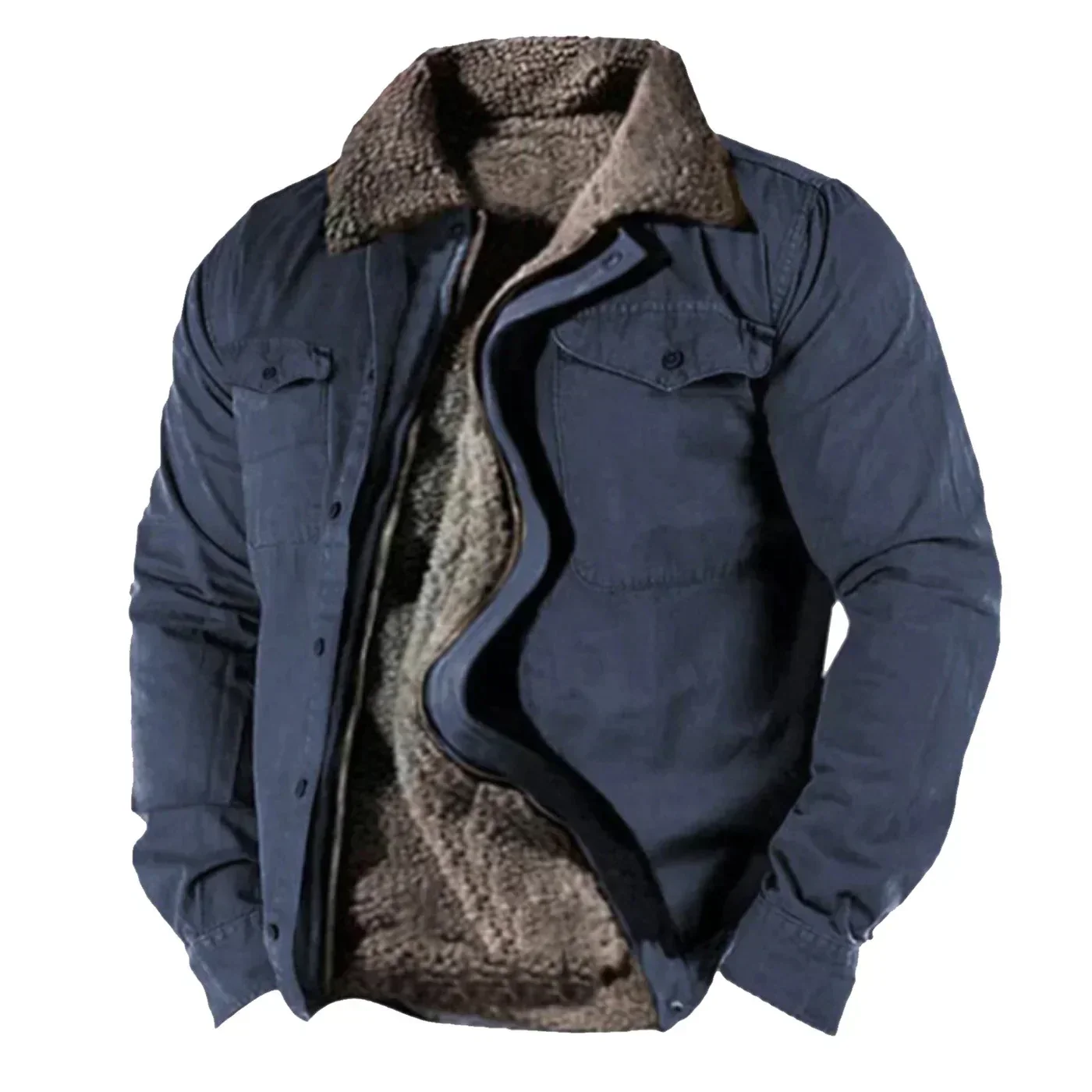 Warm Padded Men's Winter Jacket - Noah - Image 2