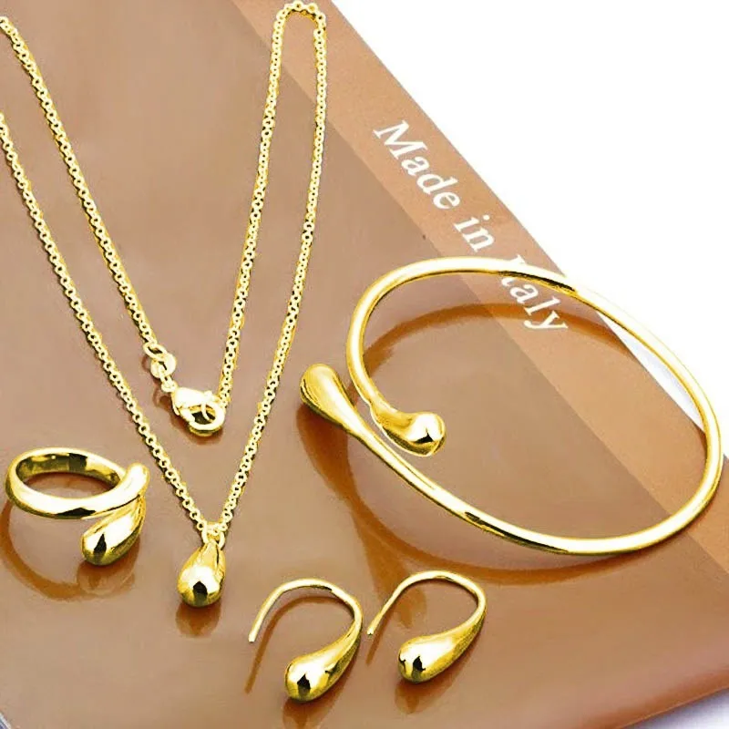 Water Drop Jewellery Set | S925 Silver Four-Piece - Image 2