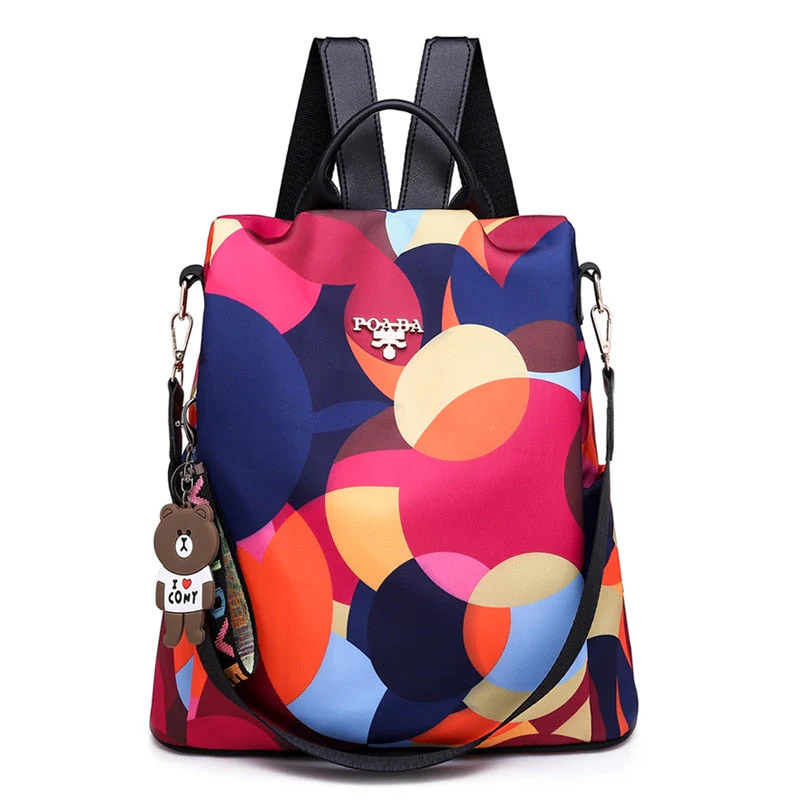 Water-Resistant Anti-Theft Women’s Backpack with Multiple Compartments – SafeHold - Image 2