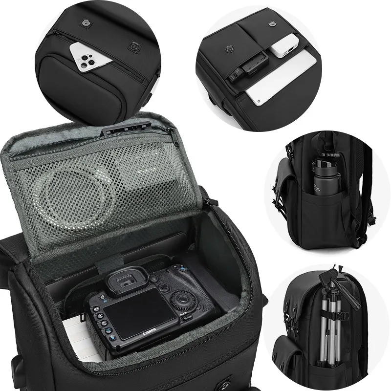 Waterproof Camera Shoulder Bag – Arven – (Large Capacity) - Image 3