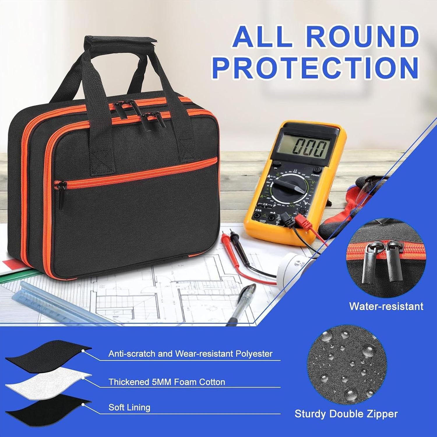 Waterproof Electrical Tester Storage Bag – Voltura - Image 3