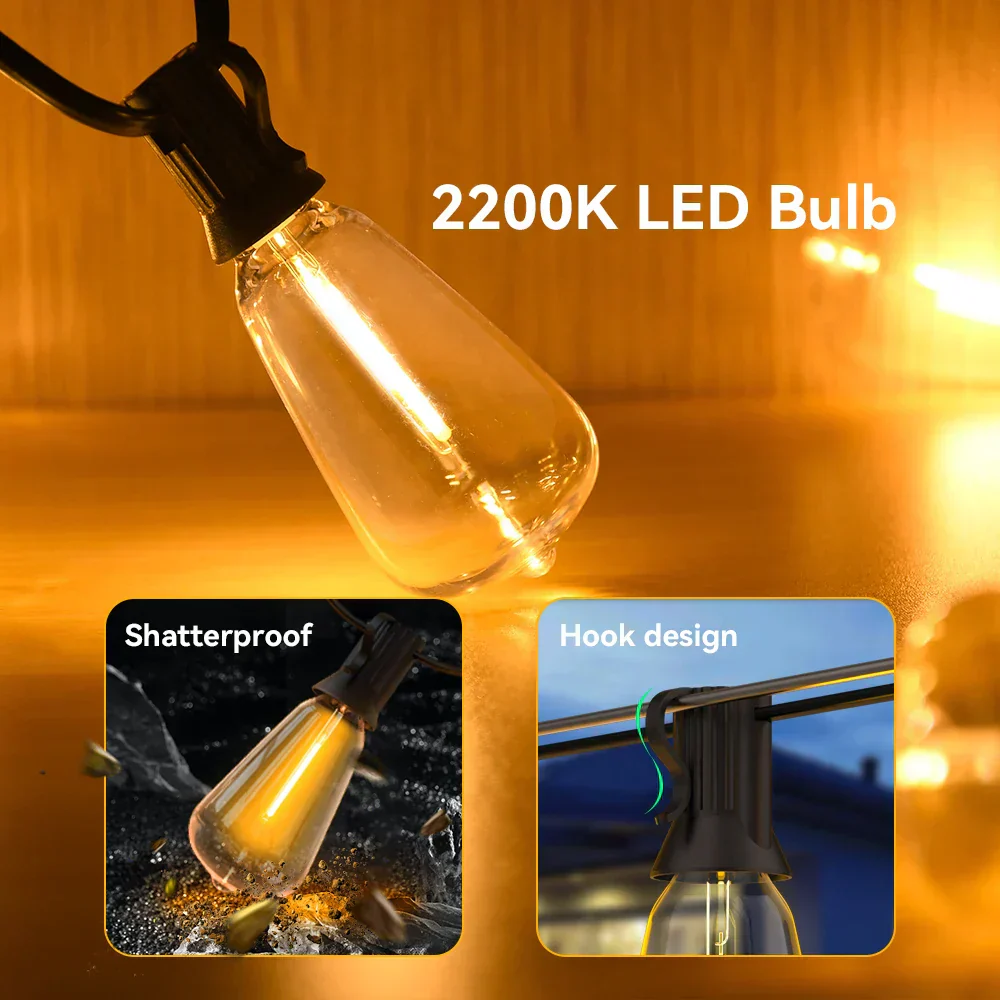 Waterproof LED Light String - LumiGlow - Image 3