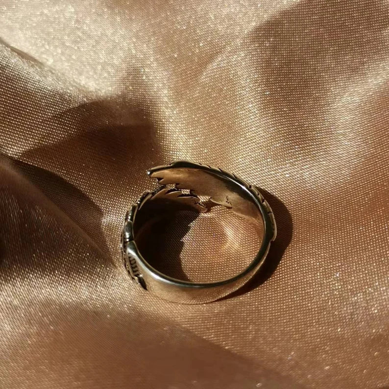 Wing Feather Ring | Adjustable Sterling Silver | Women’s Jewellery - Image 4