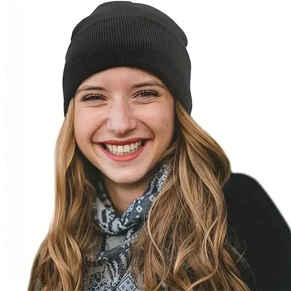 Winter Beanie with Silk Lining - Noor - Image 3