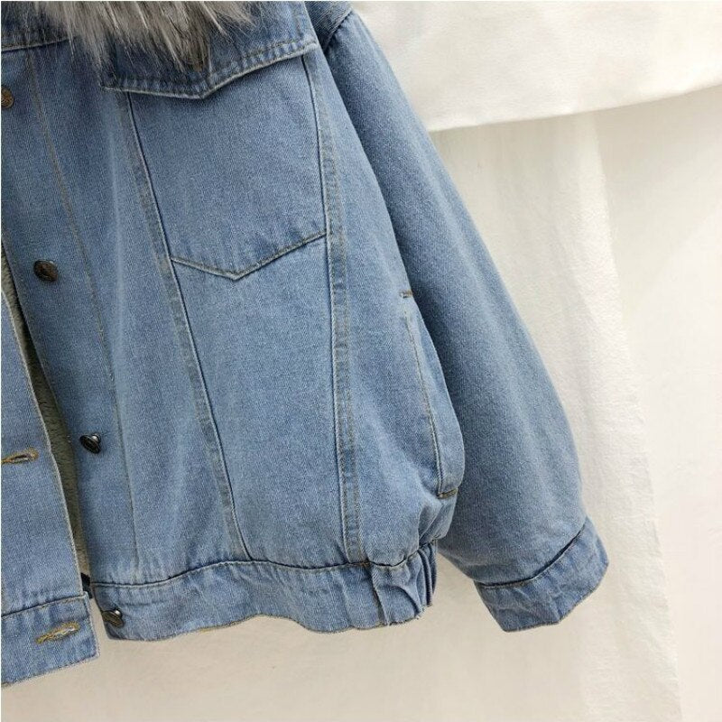 Women's Denim Winter Jacket | Stylish & Warm - Image 3