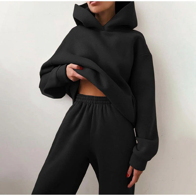 Women's High Waist Jogger Set | Oversized Tracksuit | Comfortable Loungewear - Image 5