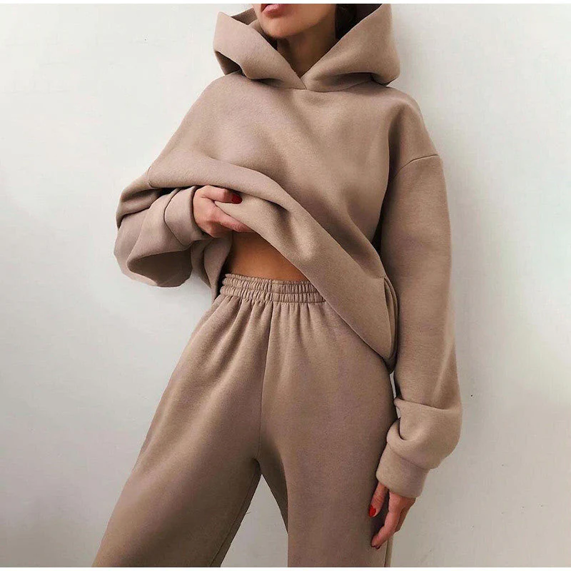 Women's High Waist Jogger Set | Oversized Tracksuit | Comfortable Loungewear - Image 6