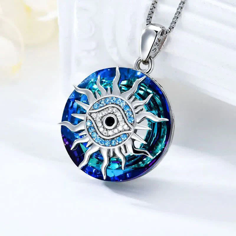 "You will always be protected" - Evil Eye Necklace - Image 2