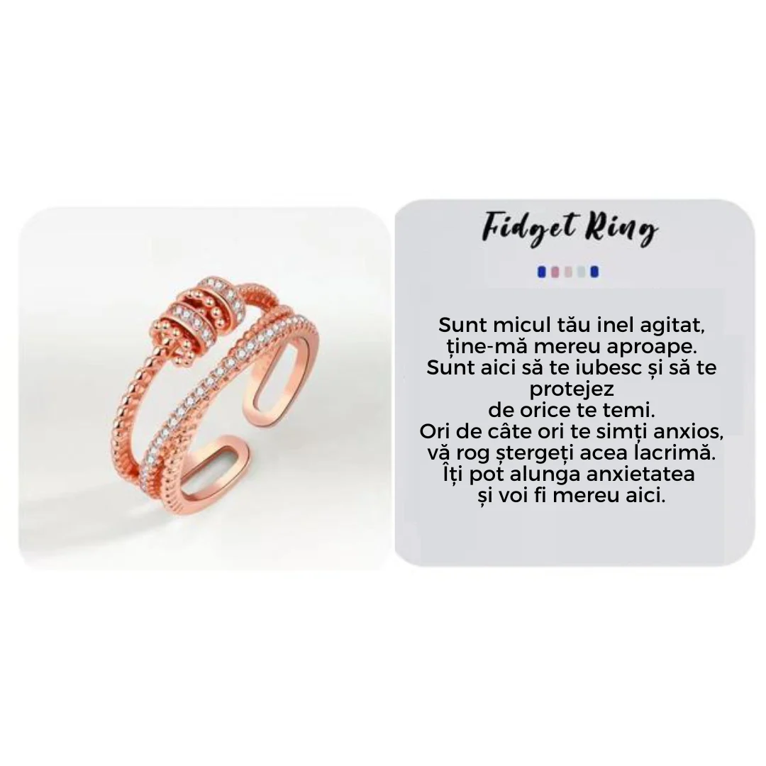 Zirconium Fidget Ring | Stress Relief Jewellery - Image 5