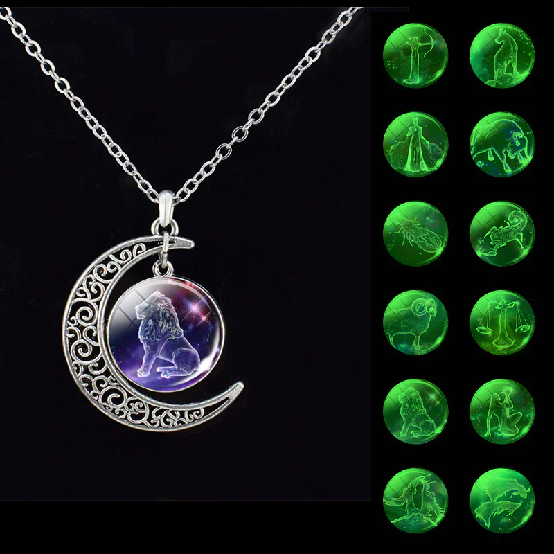 Zodiac Moon Necklace | Celestial Jewellery | Unique Pendant - Image 4